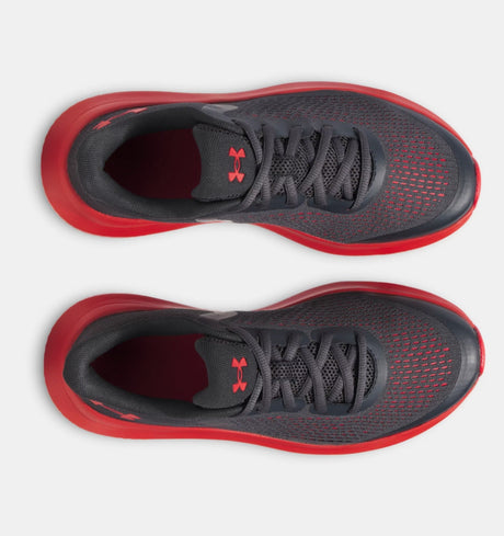 Under Armour Youth Boys Rogue 5 Running Shoe - Anthracite/Red