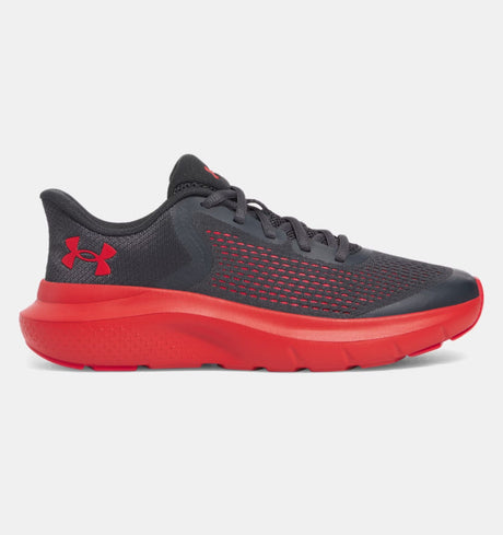Under Armour Youth Boys Rogue 5 Running Shoe - Anthracite/Red