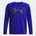 Under Armour Youth Boys Tech Hybrid Print LS T-Shirt - Royal/Black