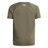 Under Armour Youth Boys Tech Hybrid Print SS T-Shirt - Marine Green