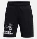 Under Armour Youth Boys Tech Logo Athletic Shorts - Black