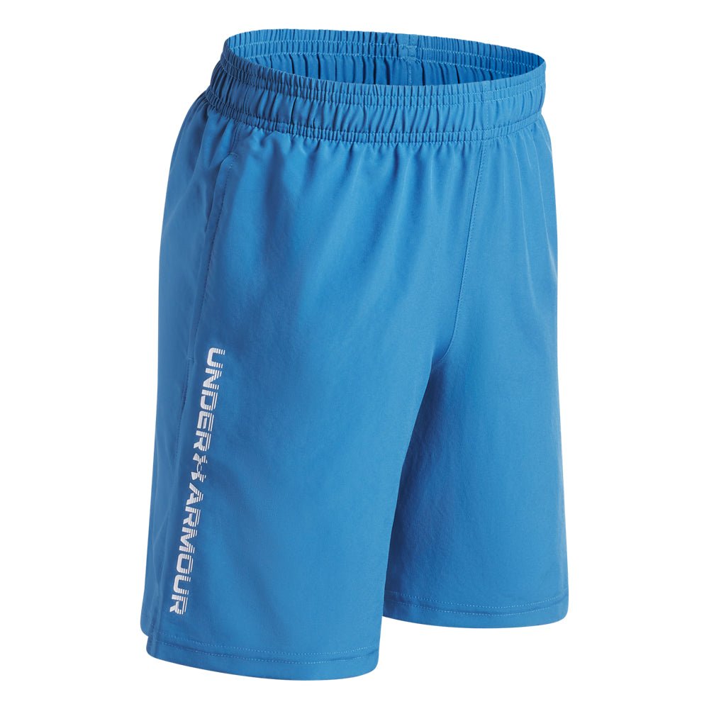 Under Armour Youth Boys Tech Woven Wordmark Shorts - Aegean Blue