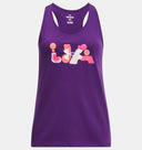 Under Armour Youth Girls Bubble Athletic Tank - Purple