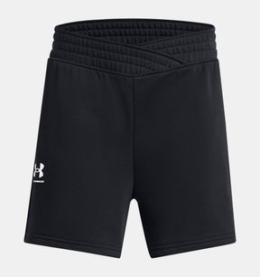 Under Armour Youth Girls Crossover Athletic Shorts - Black