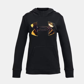 Under Armour Youth Girls Iridescent Athletic Hoodie - Black