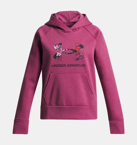 Under Armour Youth Girls Rival Fleece Big Logo Hoodie - A&M Clothing & Shoes - Westlock
