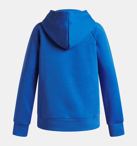 Under Armour Youth Girls Rival Fleece Shimmer Hoodie - Blue Atlantis/Iridescent