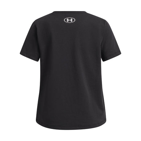 Under Armour Youth Girls Rival Shimmer SS T-Shirt - Black