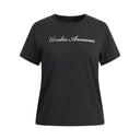 Under Armour Youth Girls Rival Shimmer SS T-Shirt - Black