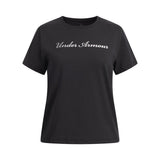 Under Armour Youth Girls Rival Shimmer SS T-Shirt - Black