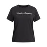 Under Armour Youth Girls Rival Shimmer SS T-Shirt - Black