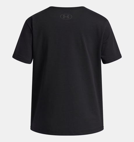 Under Armour Youth Girls Rival Shimmer SS T-Shirt - Black
