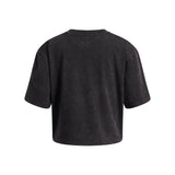 Under Armour Youth Girls Rival Wash Short Sleeve T-Shirt - Black