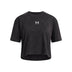 Under Armour Youth Girls Rival Wash Short Sleeve T-Shirt - Black