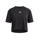 Under Armour Youth Girls Rival Wash Short Sleeve T-Shirt - Black