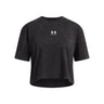 Under Armour Youth Girls Rival Wash Short Sleeve T-Shirt - Black