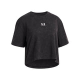 Under Armour Youth Girls Rival Wash Short Sleeve T-Shirt - Black