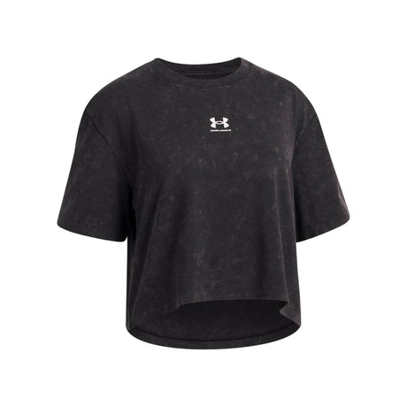 Under Armour Youth Girls Rival Wash Short Sleeve T-Shirt - Black