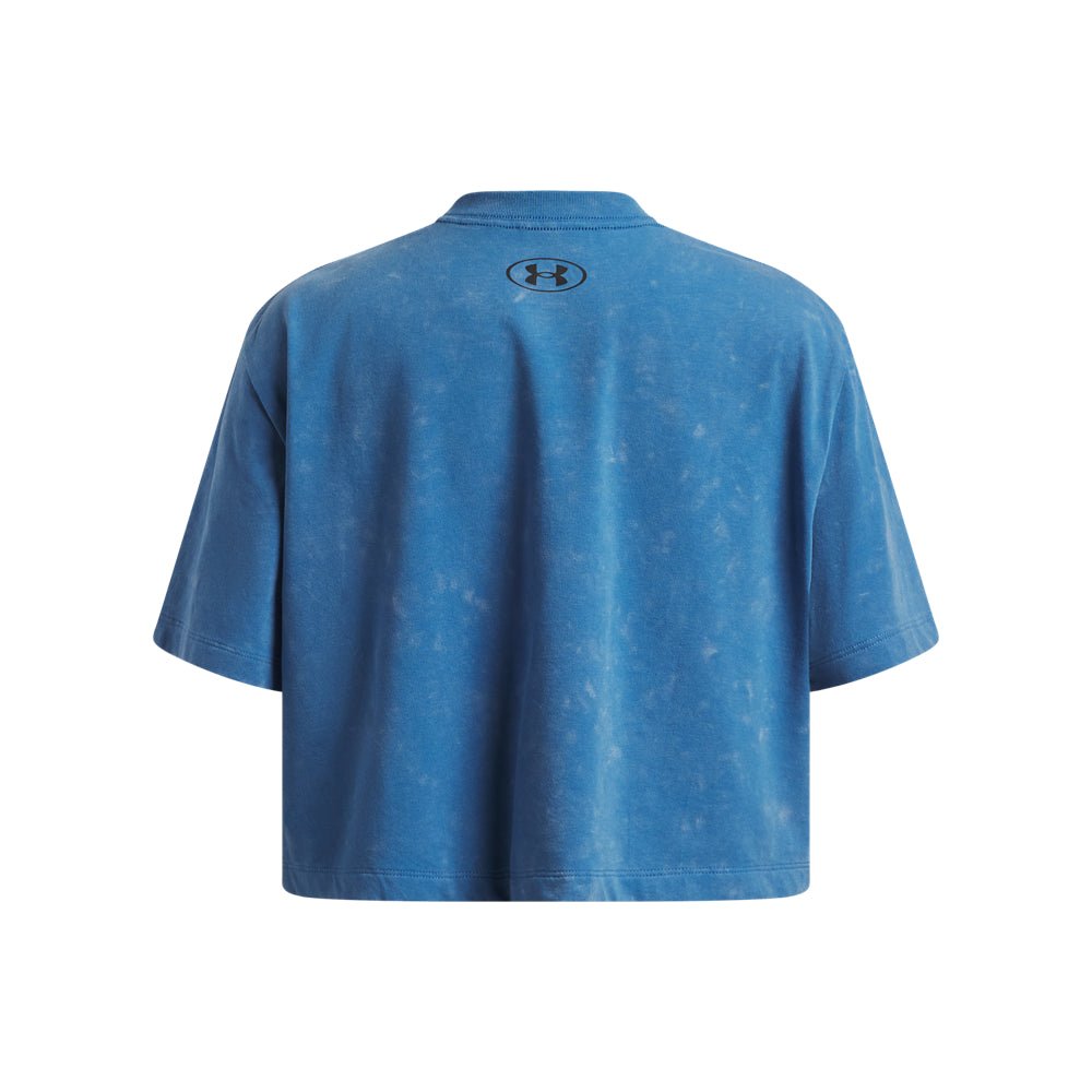 Under Armour Youth Girls Rival Wash Short Sleeve T-Shirt - Aegean Blue