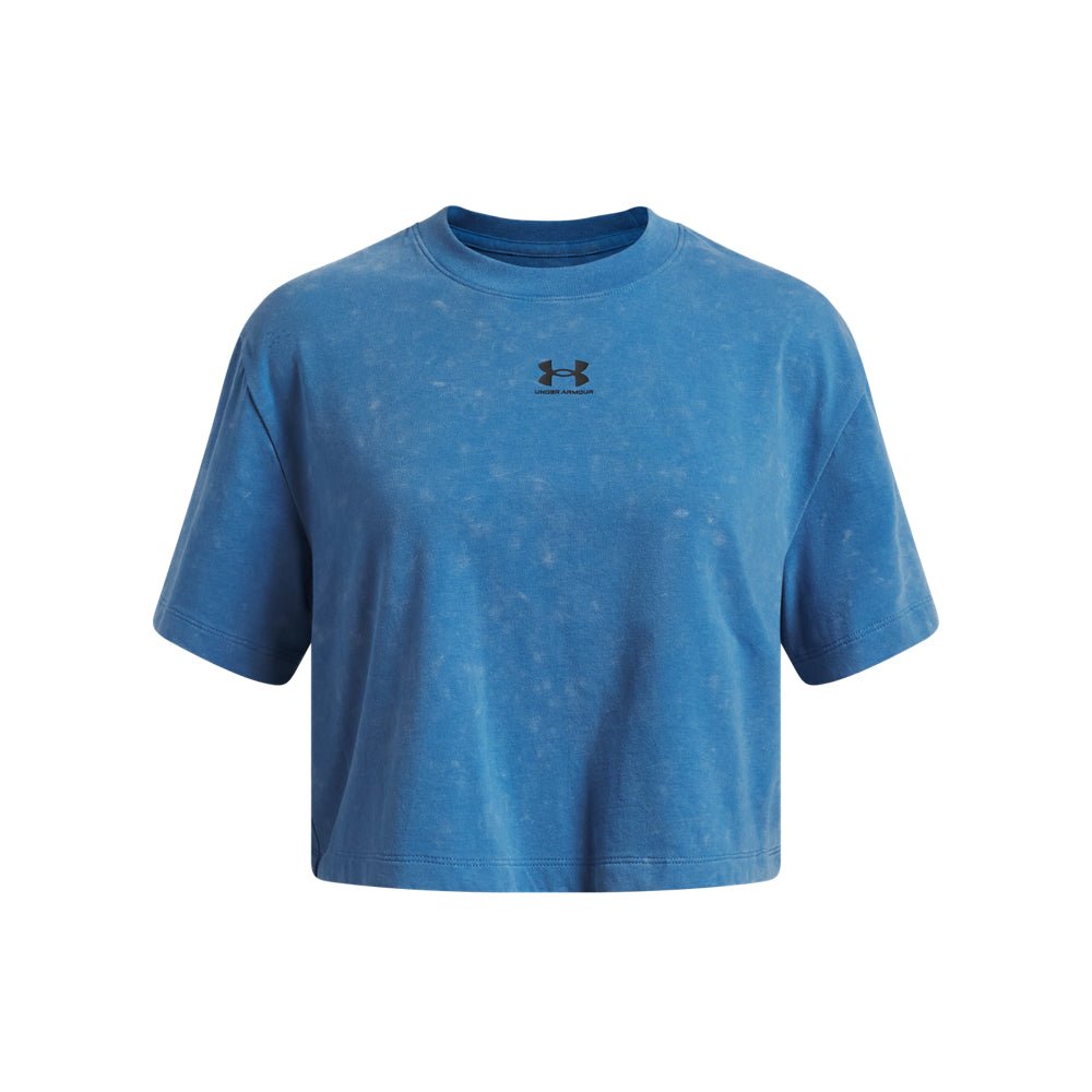 Under Armour Youth Girls Rival Wash Short Sleeve T-Shirt - Aegean Blue