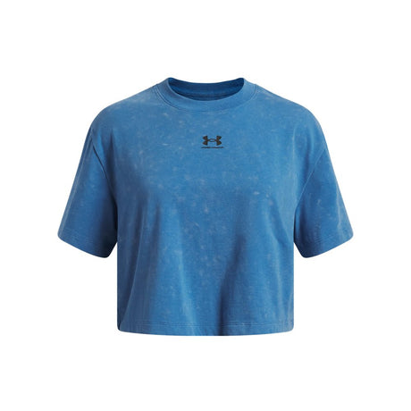 Under Armour Youth Girls Rival Wash Short Sleeve T-Shirt - Aegean Blue