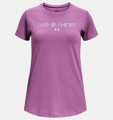 Under Armour Youth Girls She Shines SS T - A&M Clothing & Shoes