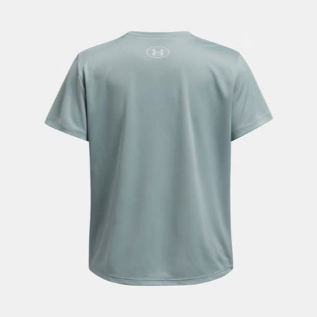 Under Armour Youth Girls Tech BL Print Athletic T-Shirt - Silica Green