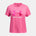 Under Armour Youth Girls Tech BL Print Athletic T-Shirt - Super Pink