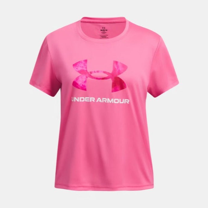 Under Armour Youth Girls Tech BL Print Tee - A&M Clothing & Shoes - Westlock