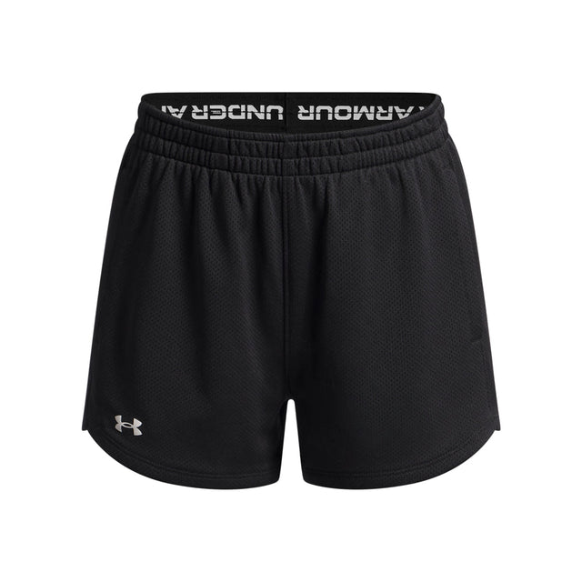 Under Armour Youth Girls Tech Mesh Play Up Shorts - Black