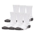 Under Armour Youth Performance Tech 6-Pack Crew Socks - White/Grey