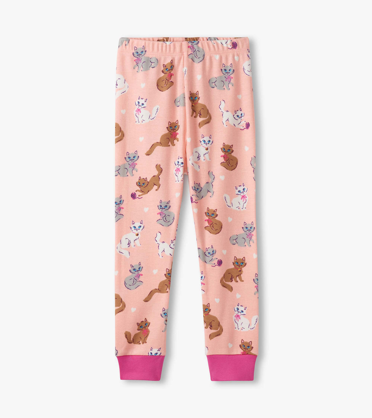 Hatley Kids Girls Little Kitties Cotton PJ Set