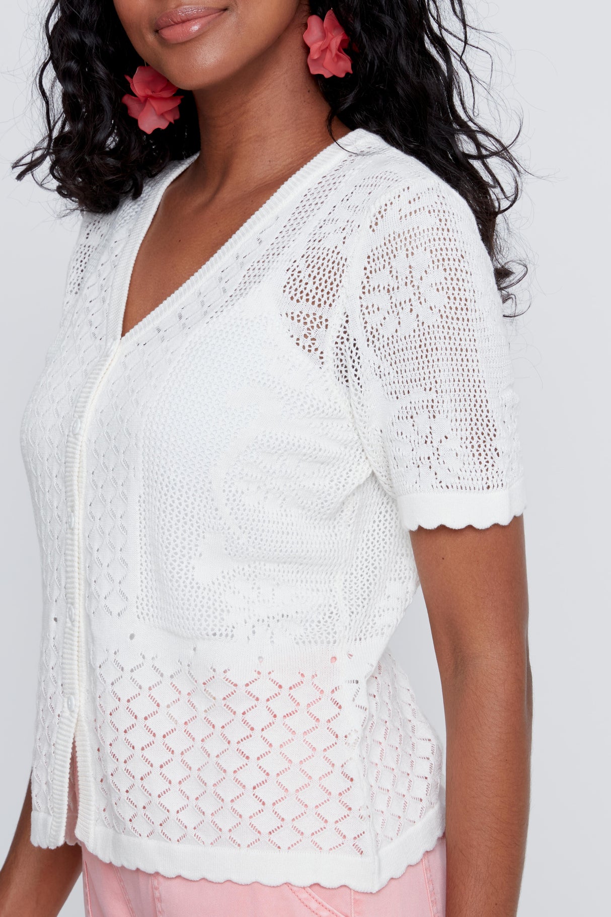 CYC Women's Short Sleeve Cardigan