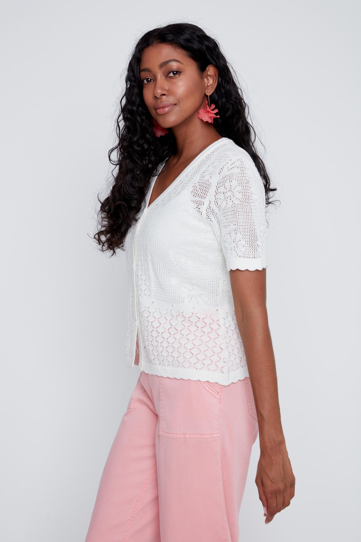 CYC Women's Short Sleeve Cardigan