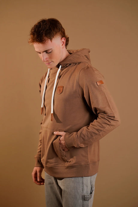 Wanakome Men's Cascade Lux Fabric Hoodie - Mocha
