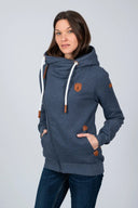 Wanakome Women's Athena Zip Hoodie - Navy