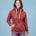 Wanakome Women's Hera Zip Hoodie - Rustic Red
