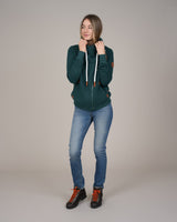 Wanakome Women's Hestia Full Zip High Collar Sweatshirt - Pine Ridge