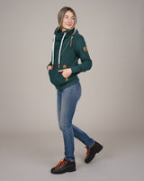 Wanakome Women's Hestia Full Zip High Collar Sweatshirt - Pine Ridge
