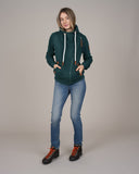 Wanakome Women's Hestia Full Zip High Collar Sweatshirt - Pine Ridge