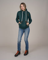 Wanakome Women's Hestia Full Zip High Collar Sweatshirt - Pine Ridge