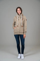 Wanakome Women's Hestia Zip Cowl Neck Sweater - A&M Clothing & Shoes