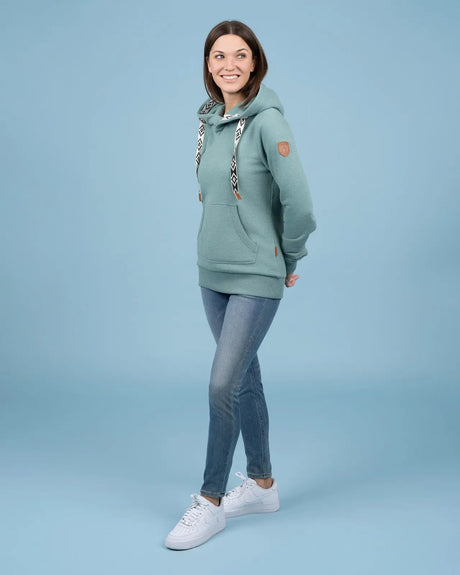 Wanakome Women's Ikatt Pullover Hoodie - Cabin Green