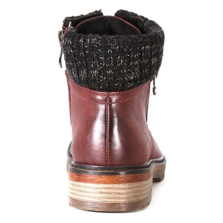 Wanderlust Women's Amy Sweater Top Boots - Burgundy