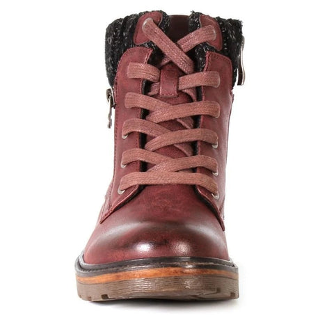 Wanderlust Women's Amy Sweater Top Boots - Burgundy