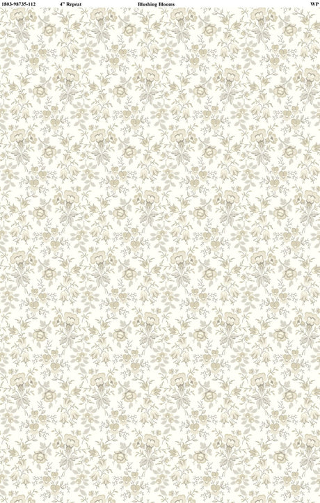 Wilmington Prints 100% Cotton Fabric Blushing Blooms - A&M Clothing & Shoes