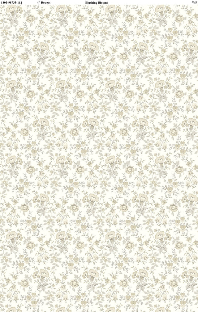 Wilmington Prints 100% Cotton Fabric Blushing Blooms - A&M Clothing & Shoes