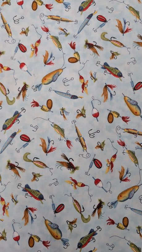 Wilmington Prints 100% Cotton Fabric Down by the Lake - A&M Clothing & Shoes