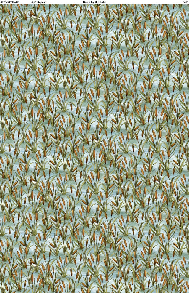 Wilmington Prints 100% Cotton Fabric Down by the Lake - A&M Clothing & Shoes