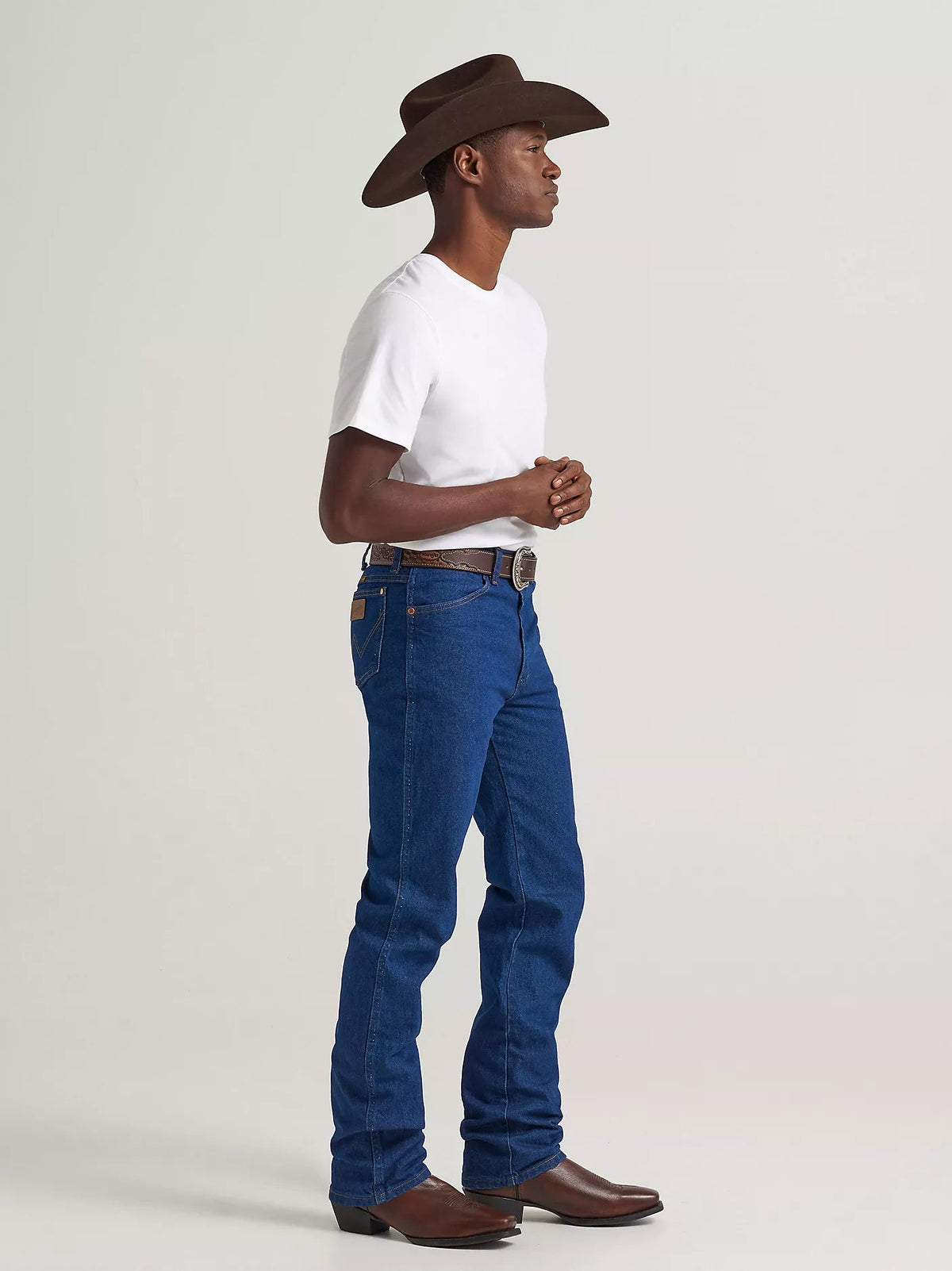 Wrangler Men's Cowboy Cut Slim Fit Jeans - Prewashed Indigo